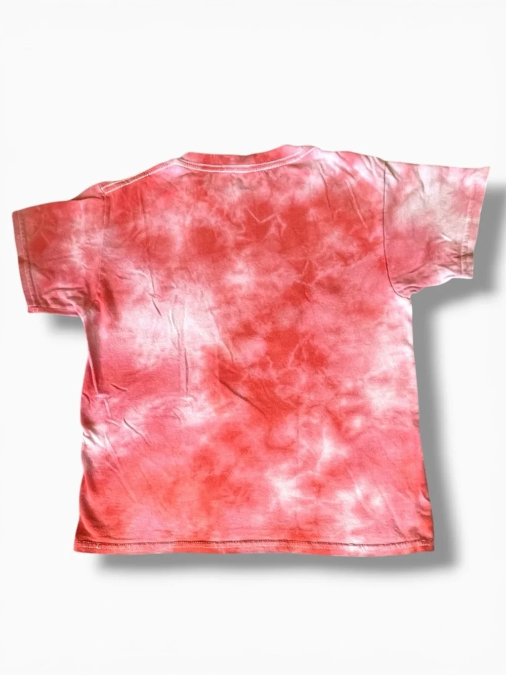 Spider Man Marvel Graphic Tee 100% Cotton Kids small superhero Red Tie Dye Shirt